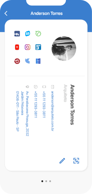 SYOOU é seu cartão de visita digital, sempre a mão.