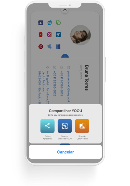 Compartilhe seus dados a distância