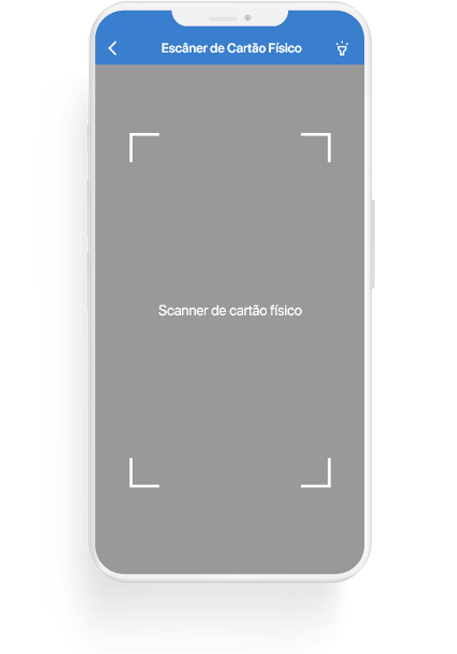 Digitalize seus cartões Físicos
